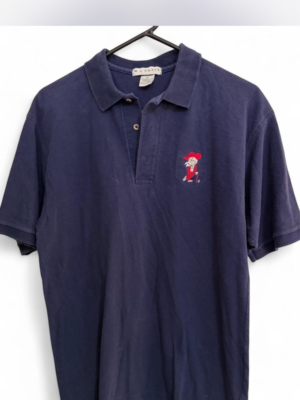 Soffe Navy Polo with Red Embroidered Mascot